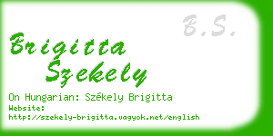 brigitta szekely business card