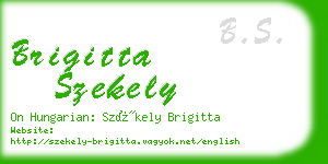 brigitta szekely business card